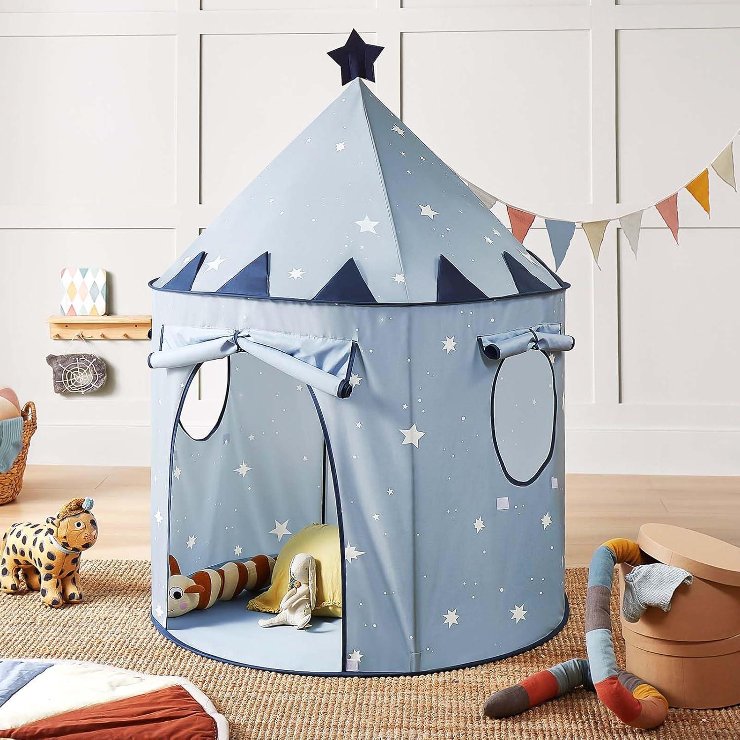 imageTiny Land Kids Play Tent PopUp Cute Toddler Tents Portable Baby Tent for Indoor Fun amp ImaginationBlue
