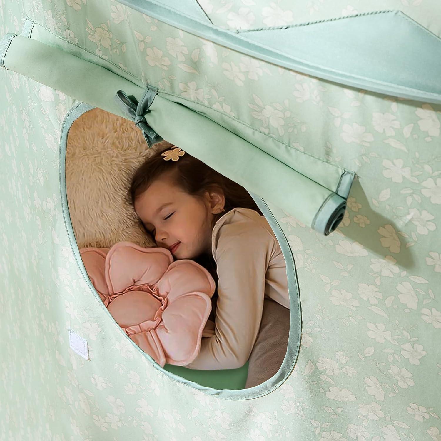 imageTiny Land Kids Play Tent PopUp Cute Toddler Tents Portable Baby Tent for Indoor Fun amp ImaginationGreen