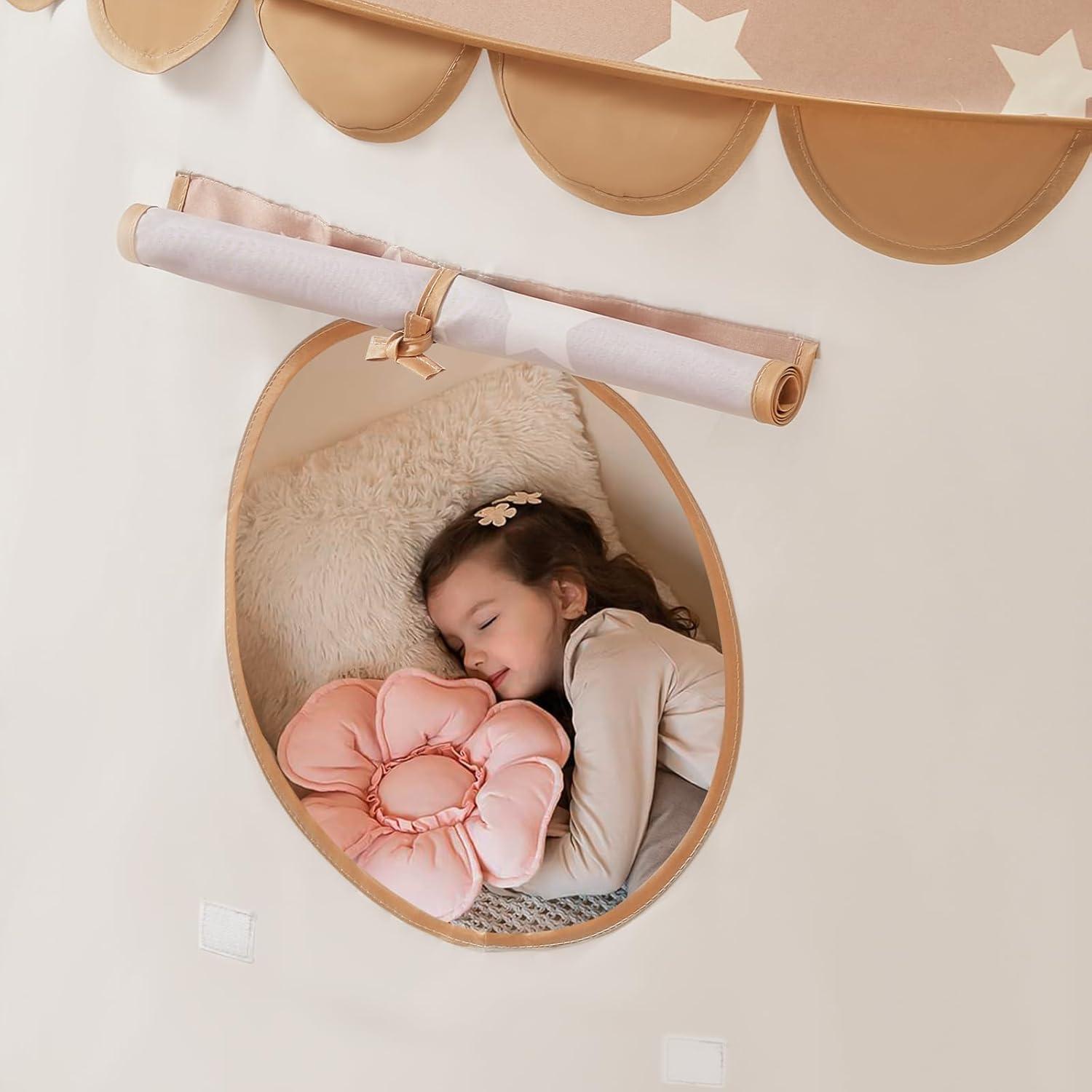 imageTiny Land Kids Play Tent PopUp Cute Toddler Tents Portable Baby Tent for Indoor Fun amp ImaginationKhaki