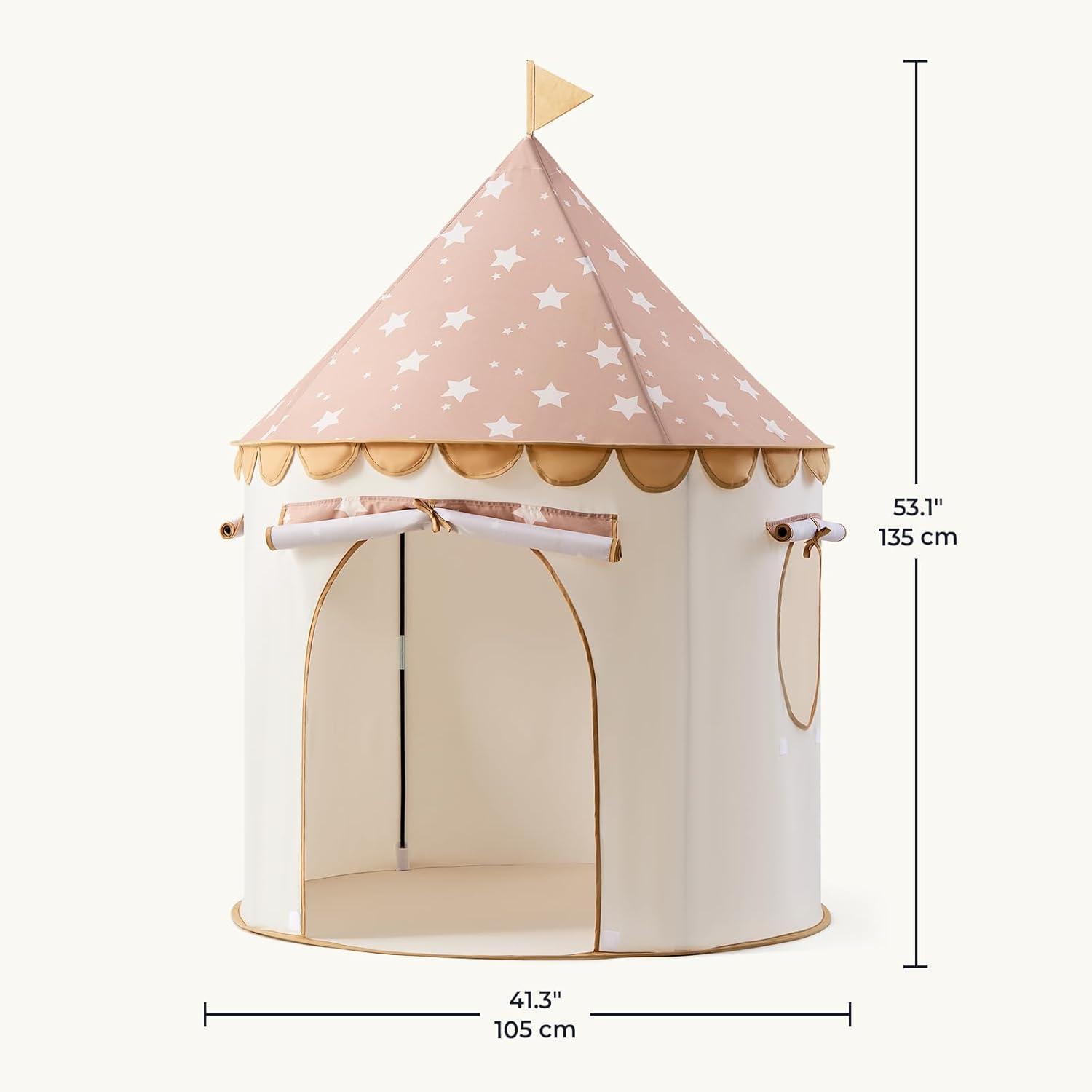 imageTiny Land Kids Play Tent PopUp Cute Toddler Tents Portable Baby Tent for Indoor Fun amp ImaginationKhaki