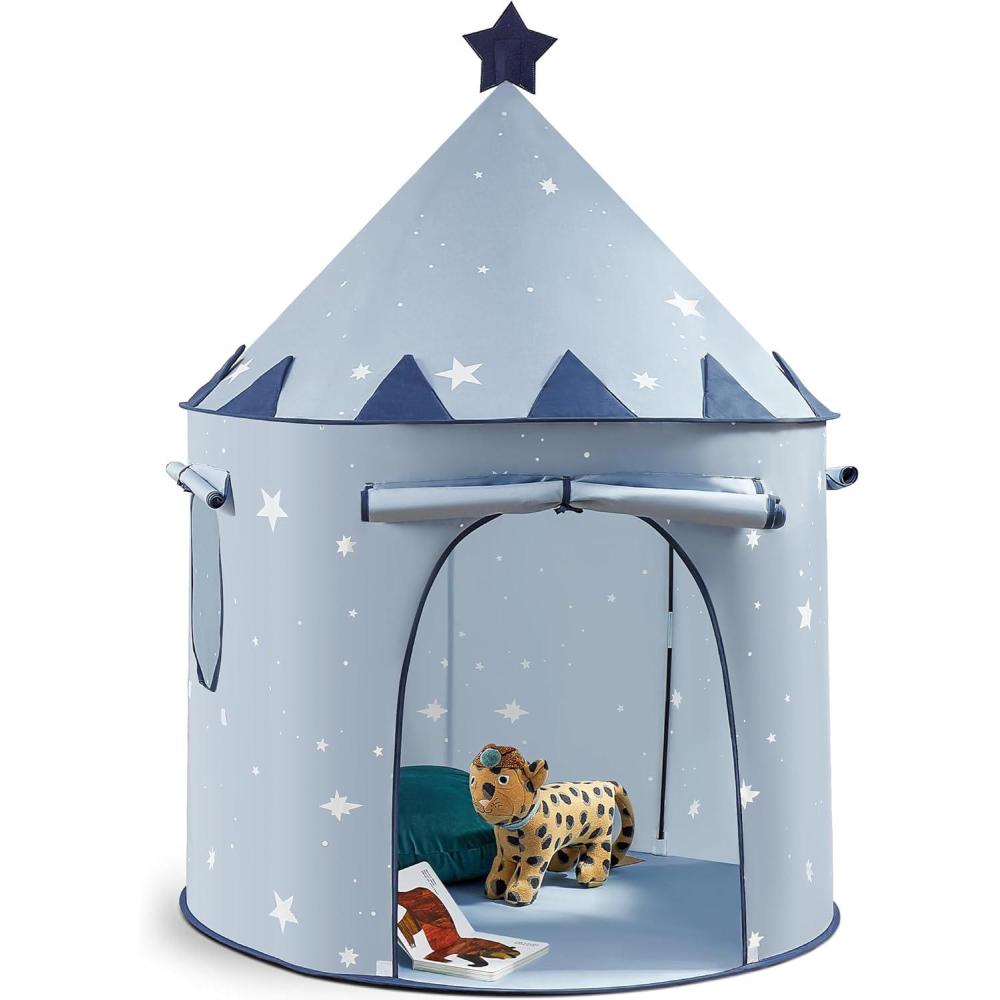 imageTiny Land Kids Play Tent PopUp Cute Toddler Tents Portable Baby Tent for Indoor Fun amp ImaginationBlue