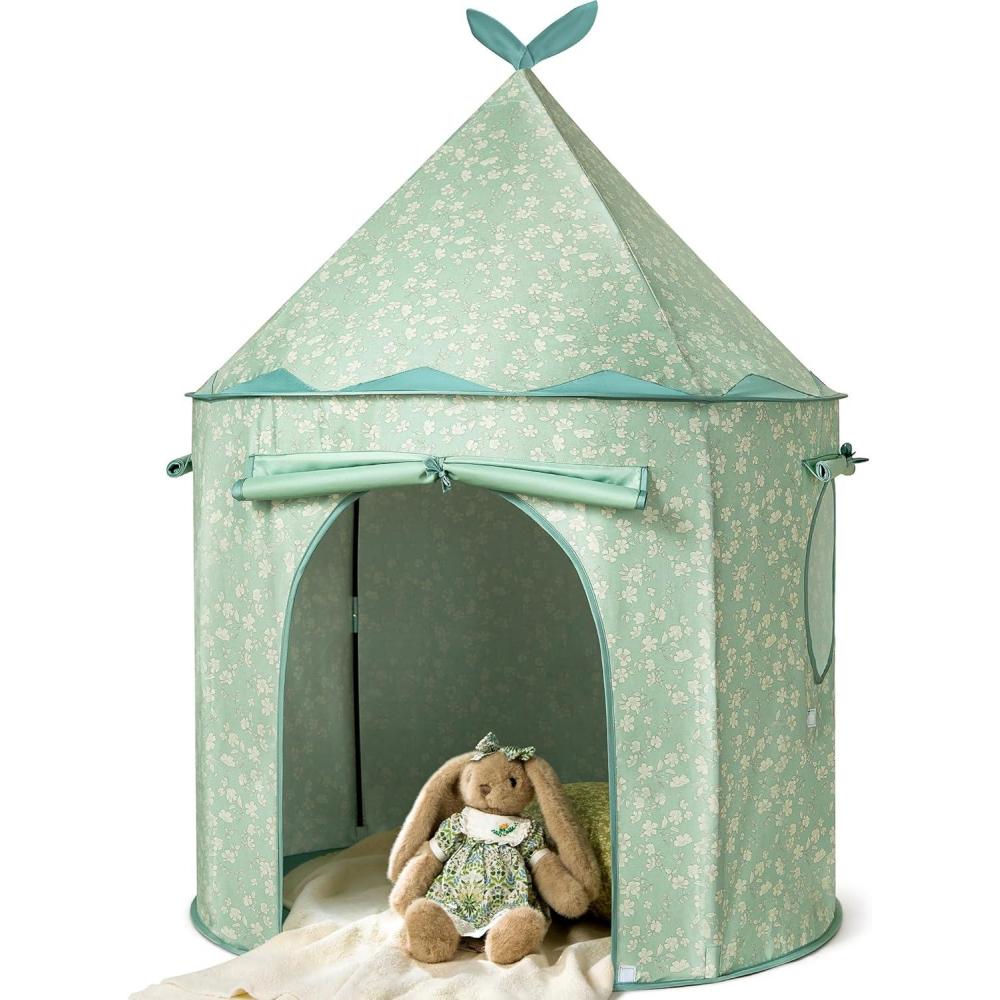 imageTiny Land Kids Play Tent PopUp Cute Toddler Tents Portable Baby Tent for Indoor Fun amp ImaginationGreen