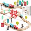 39pcs Wooden Train Set