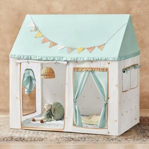 Tiny Land Kids Tent with Mat, Kids Play Tent for Toddlers, Playhouse for Kid Indoor, Ideal Toy Gift for 3+ Girls, Play Room Furniture(Soft Sage)