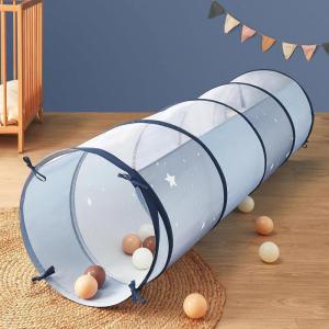 Tiny Land Tunnel Toys for Toddlers, 69″ x 18″ Baby Tunnel Crawl Indoor, Play Tunnel for Kids to Crawl Through, Pop Up Dog Tunnel, Baby Outdoor Toys(Blue)